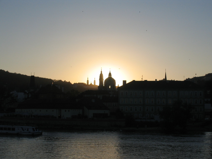 Закат в Праге